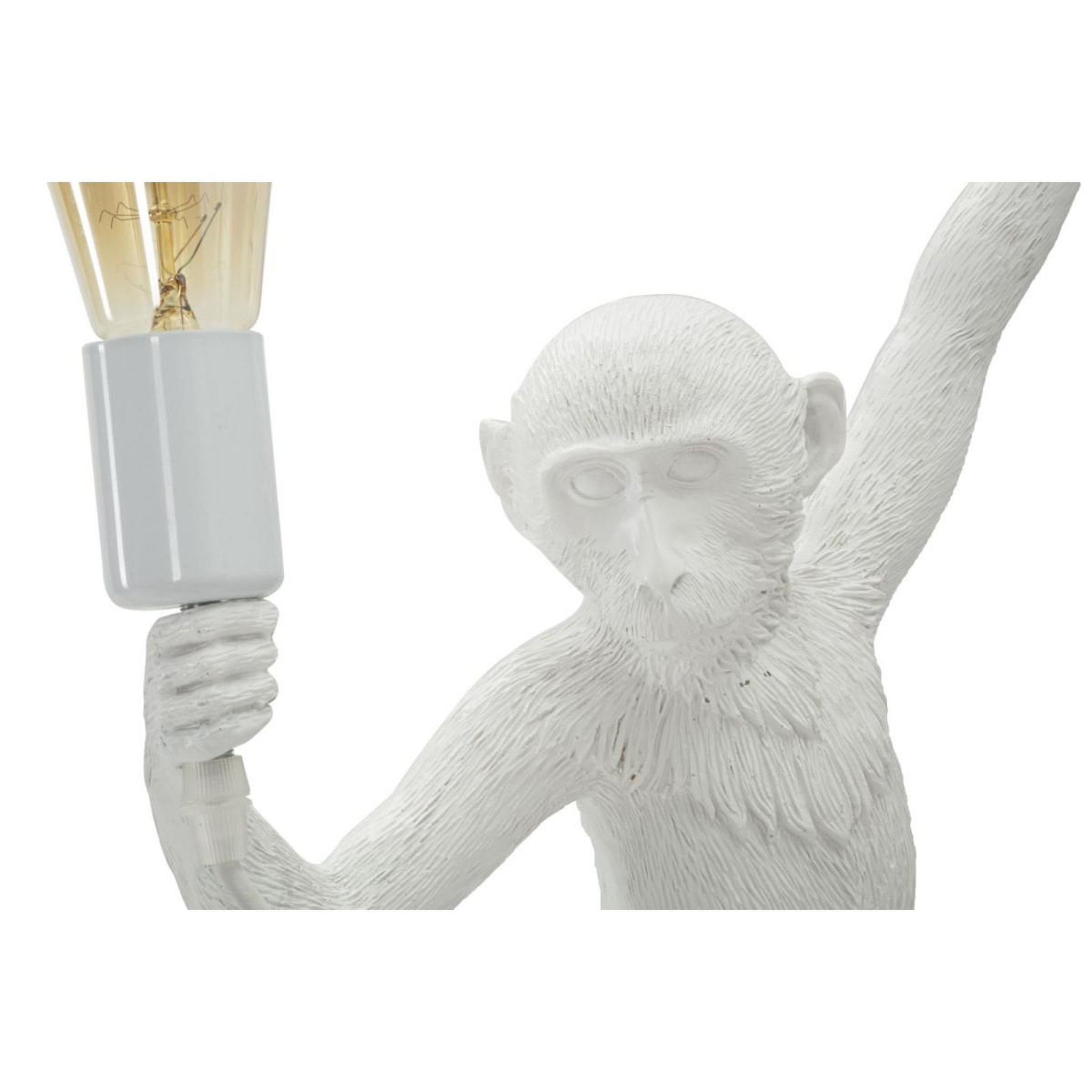 Voir la diapositive 4 : Paris Prix Lampe Murale Design  Singe  64cm Blanc