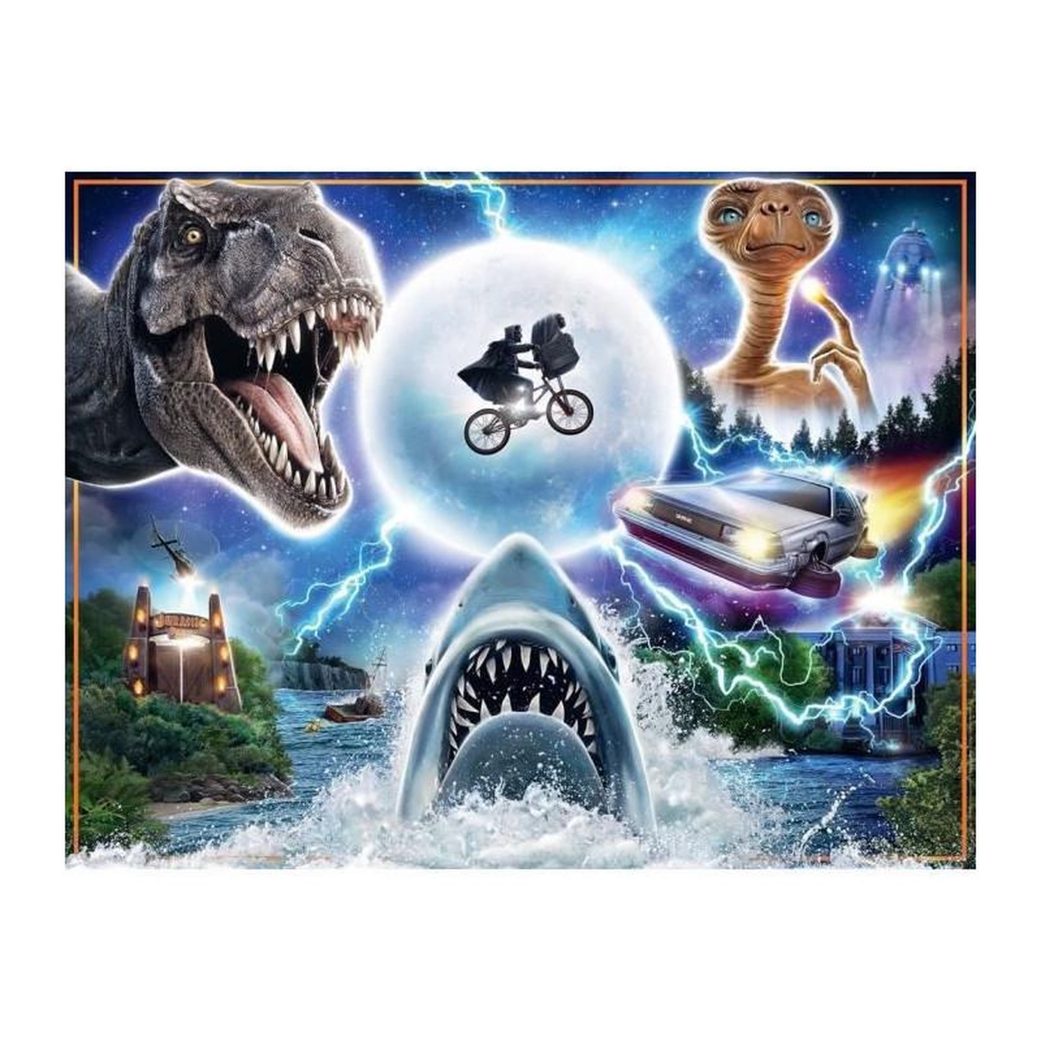 Voir la diapositive 3 : RAVENSBURGER Puzzle 2000 pièces Les films cultes Universal - univers cinéma - Ravensburger