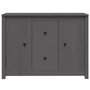 Voir la diapositive 3 : VIDAXL Buffet Gris 100x35x74 cm Bois massif de pin