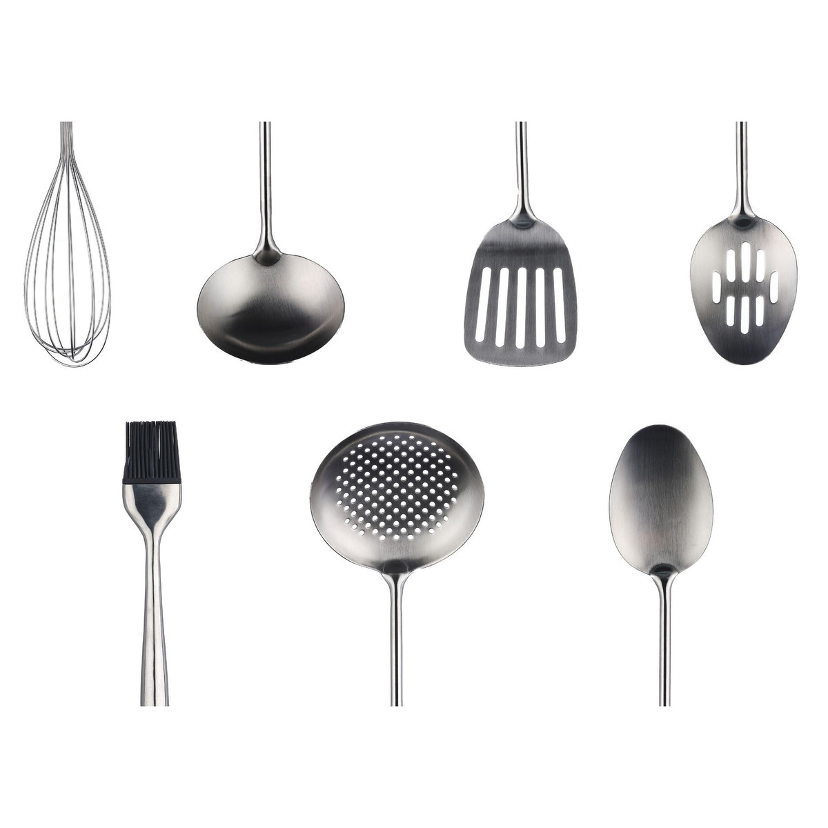 BJORN Set d'ustensiles de cuisine en acier inoxydable STAL - 10 pièces