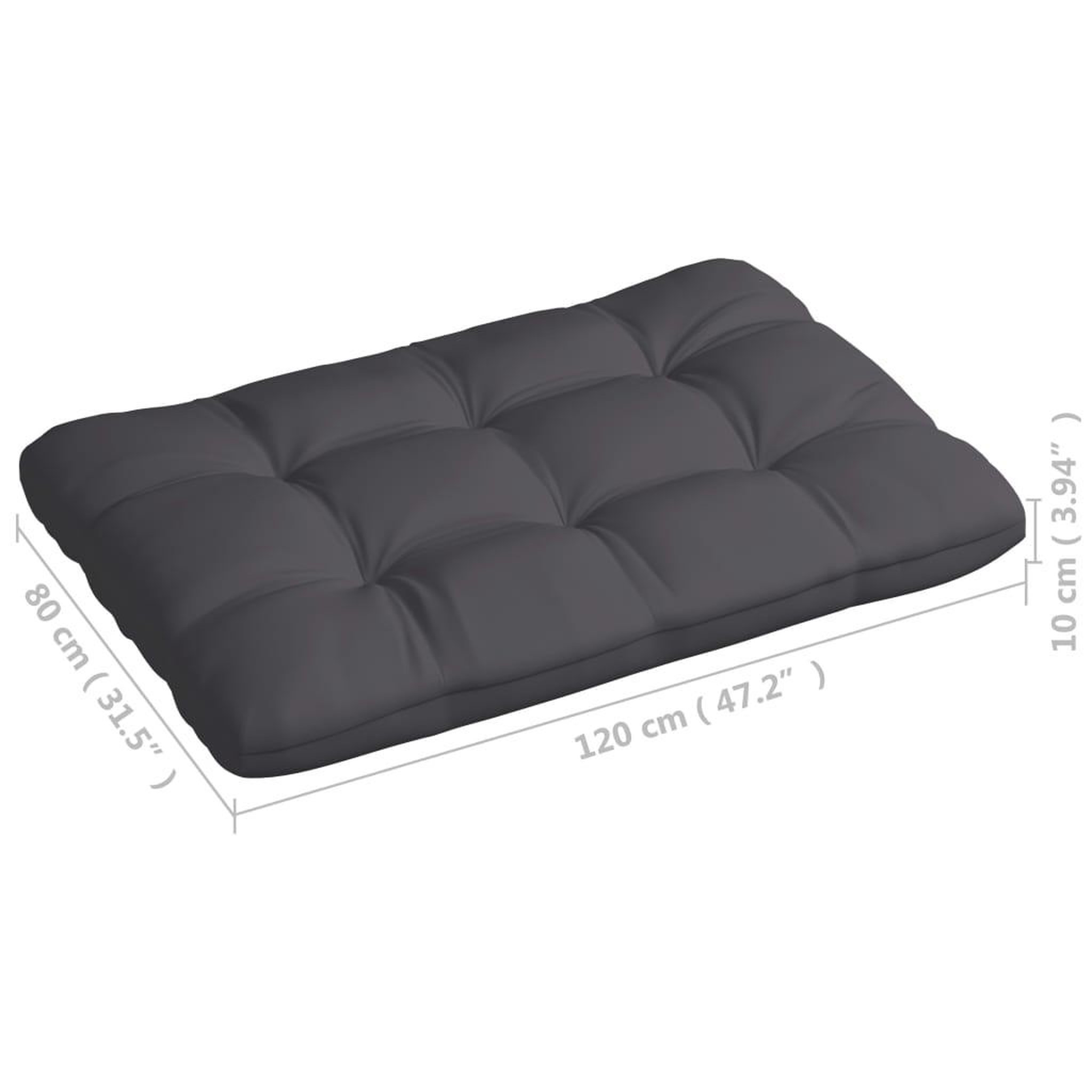 Voir la diapositive 6 : VIDAXL Coussins de canape palette lot de 7 Anthracite