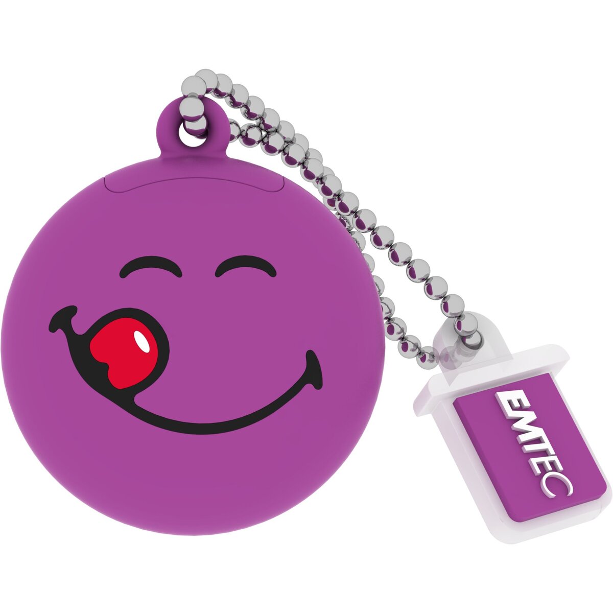 EMTEC Clé USB SMILEY SW100 - USB 2.0 - 8 Go - Mauve