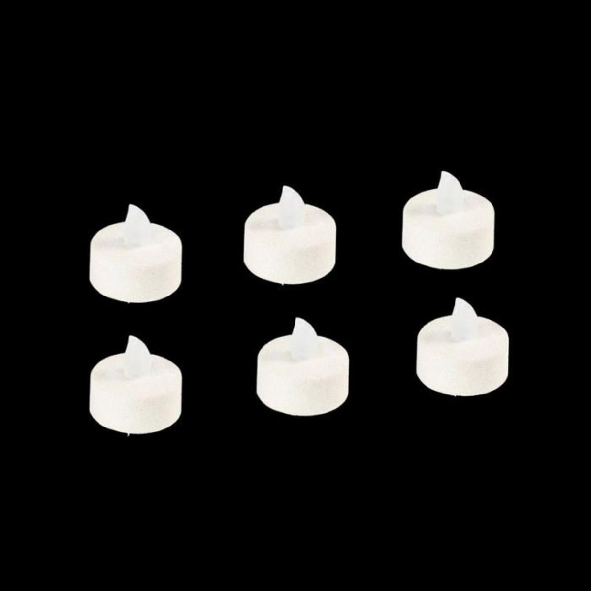 FEERIC LIGHT & CHRISTMAS Lot de 6 Bougies Led  Colorama  4cm Blanc