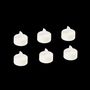 Voir la diapositive 2 : FEERIC LIGHT & CHRISTMAS Lot de 6 Bougies Led  Colorama  4cm Blanc