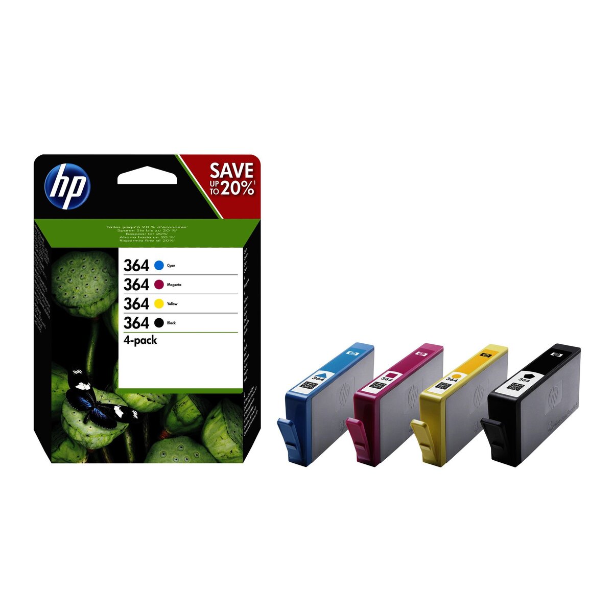 HP Cartouche Noir/Cyan/Magenta/Jaune 364