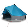 Voir la diapositive 4 : VIDAXL Tente familiale tipi 10 personnes bleu impermeable