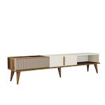 Habitat et Jardin Meuble TV en bois  Milan  - 180 x 35 x 40 cm - Crème de noix