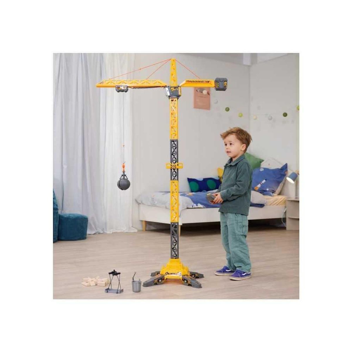 SMOBY Dickie - Grue radio commandée - 203729023 - 150 cm