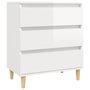 Voir la diapositive 2 : VIDAXL Buffet Blanc brillant 60x35x70 cm Bois d'ingenierie