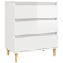 Voir la diapositive 2 : VIDAXL Buffet Blanc brillant 60x35x70 cm Bois d'ingenierie
