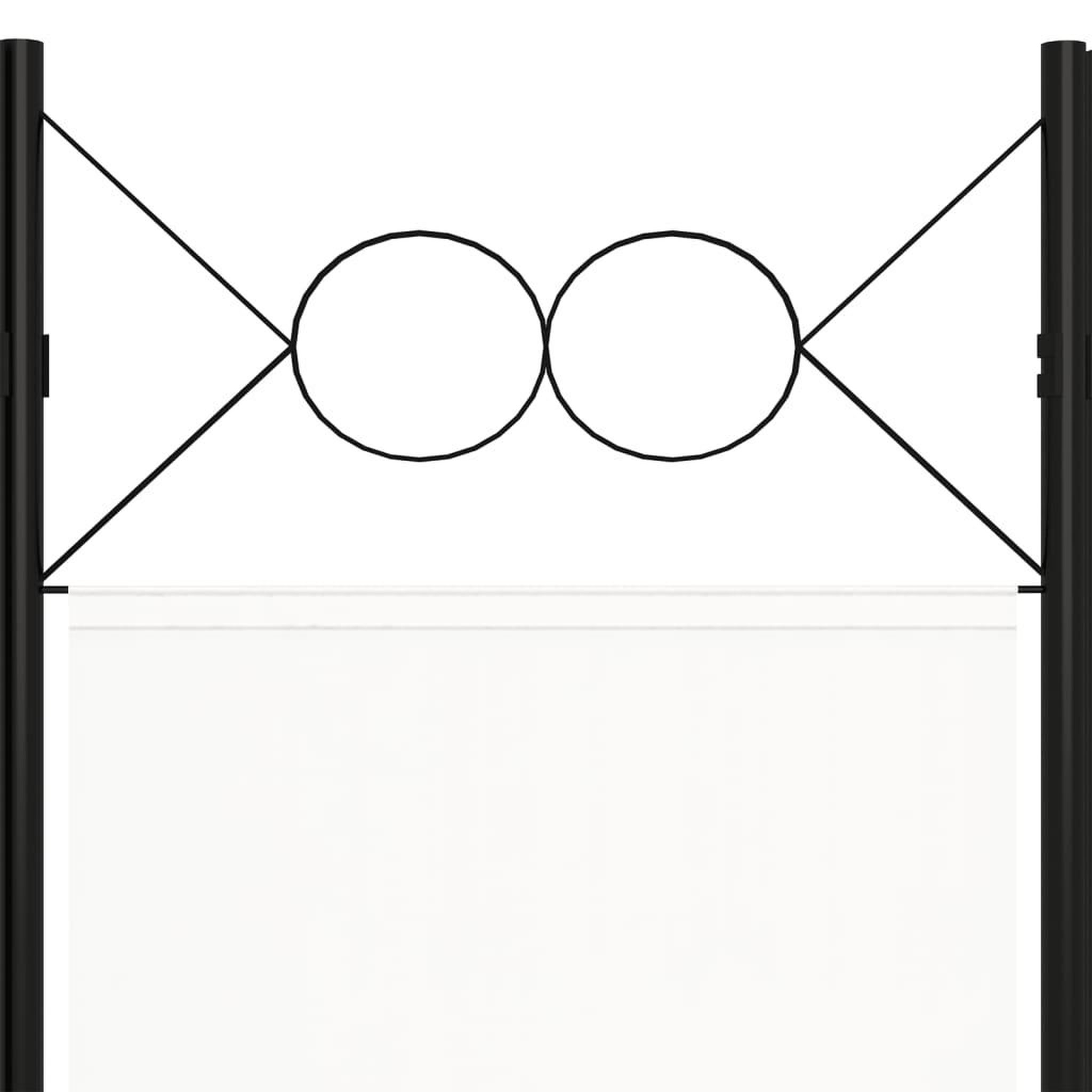 Voir la diapositive 5 : VIDAXL Cloison de separation 6 panneaux Blanc 240x180 cm