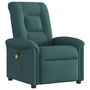 Voir la diapositive 4 : VIDAXL Fauteuil de massage inclinable electrique Vert fonce Tissu