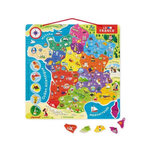 Juratoys - Janod Puzzle France Magnétique 93 pcs (bois)