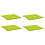 Voir la diapositive 3 : VIDAXL Coussins de chaise de jardin lot de 4 vert vif 50x50x3 cm