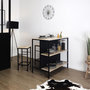 Voir la diapositive 2 : The Home Deco Factory Ensemble ilot et 2 tabourets Kalo - Marron et noir