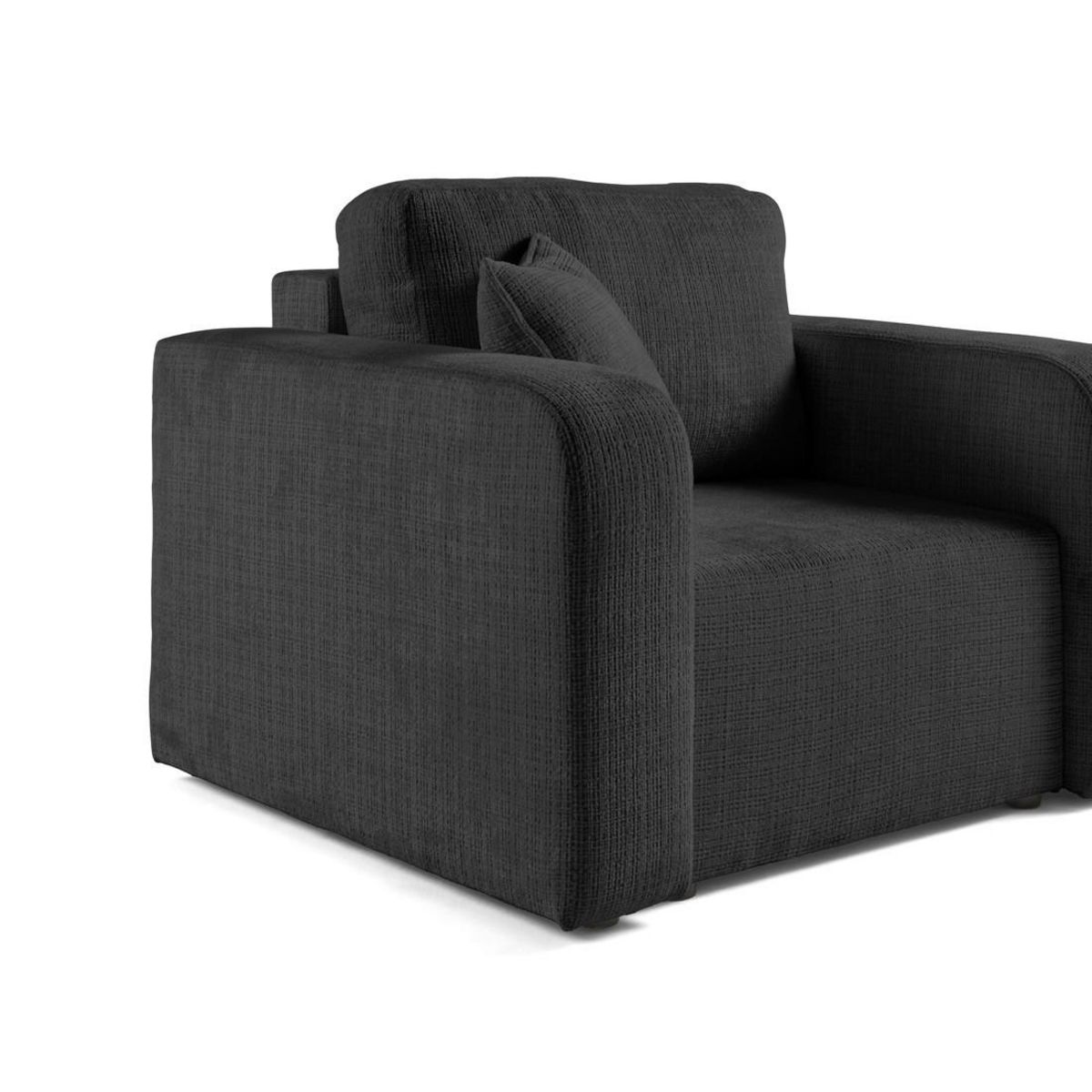 BEST MOBILIER Miro - fauteuil en velours texturé