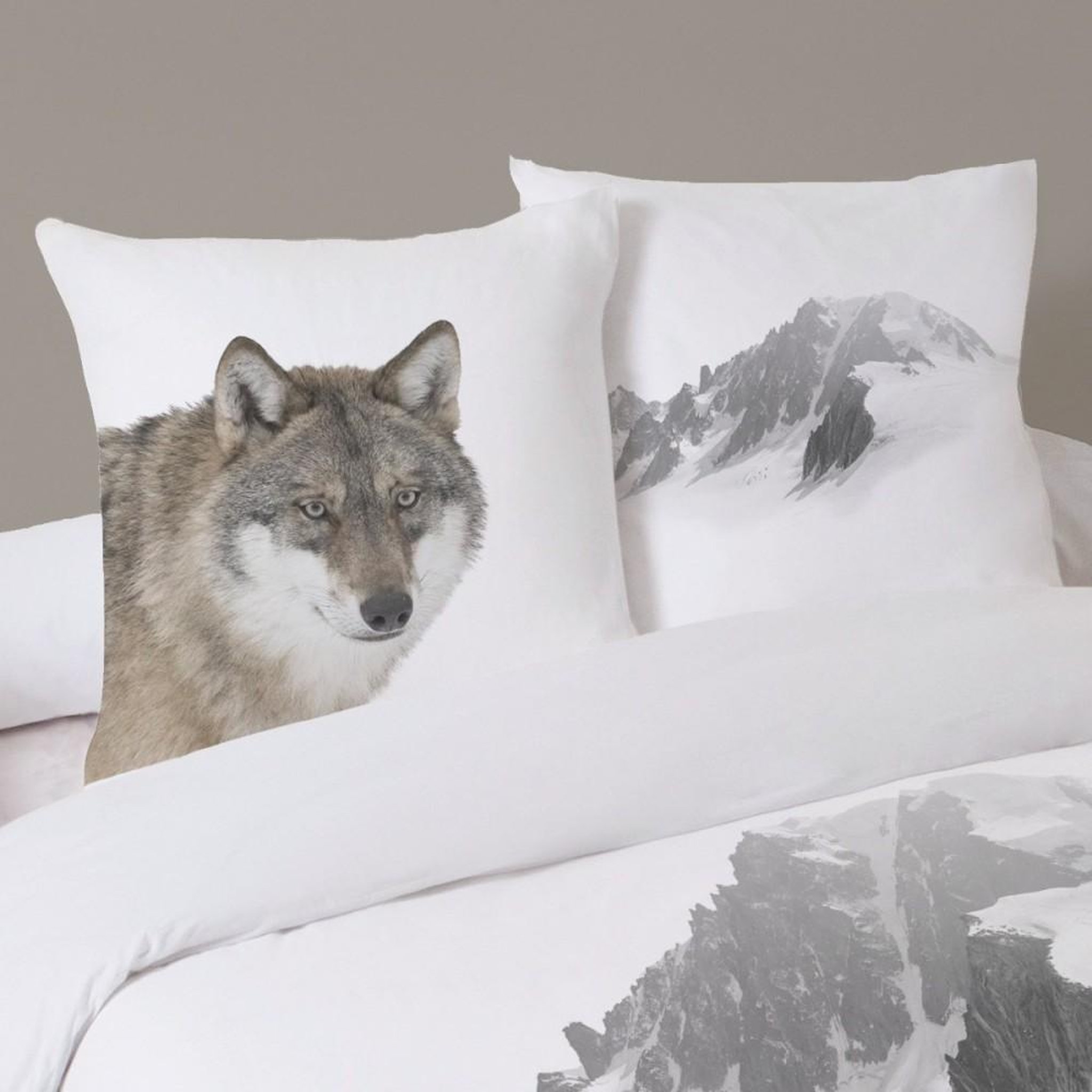 Voir la diapositive 2 : Dourev Housse de couette 260x240 CIMES + 2 taies 100% coton