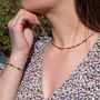 Voir la diapositive 4 : SLOYA Collier Paloma en pierres Tourmaline