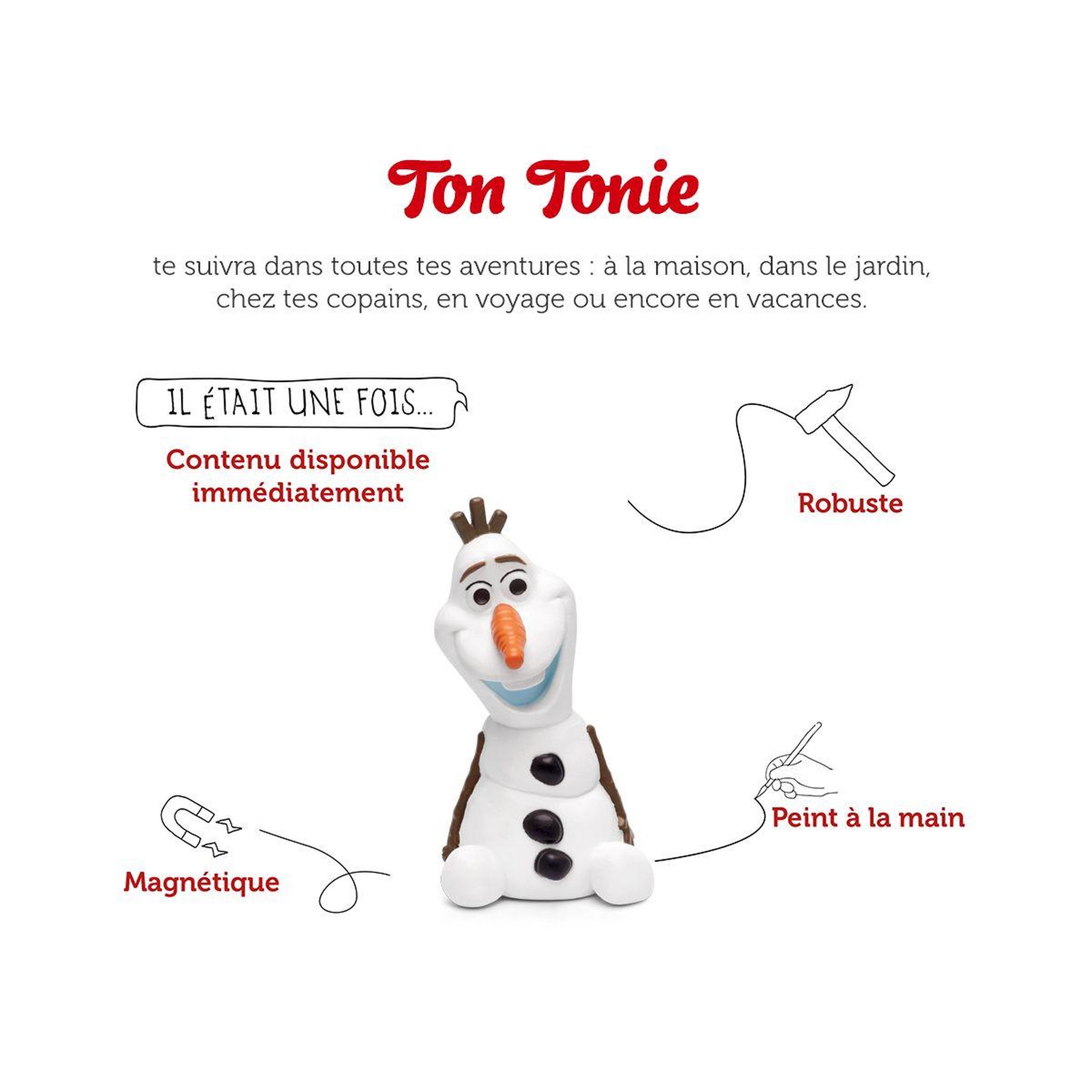 Voir la diapositive 2 : TONIES Jeu éducatif Disney La Reine des neiges - Olaf