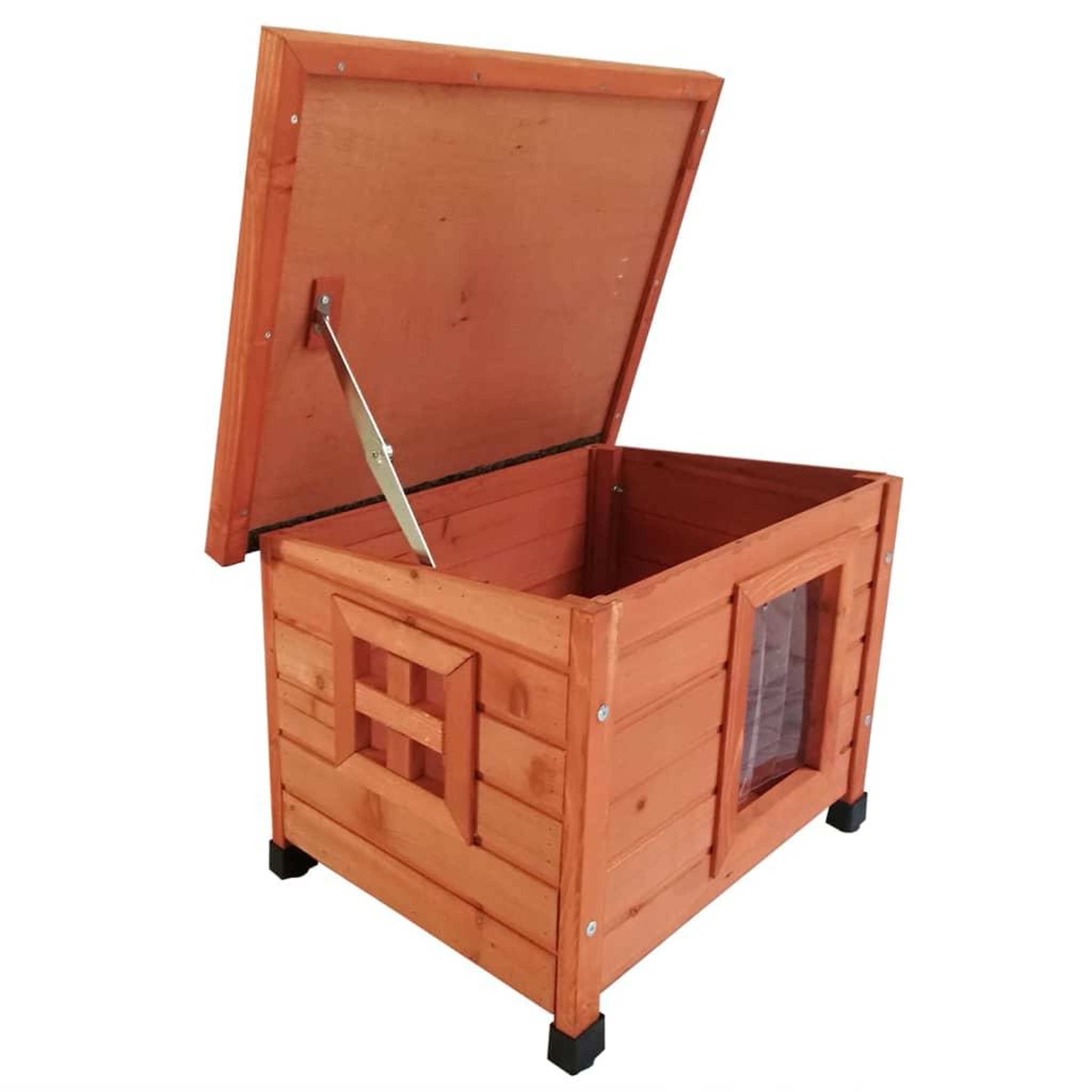 Voir la diapositive 3 : @Pet @Pet Maison pour chat d'exterieur XL 68,5x54x51,5 cm bois marron