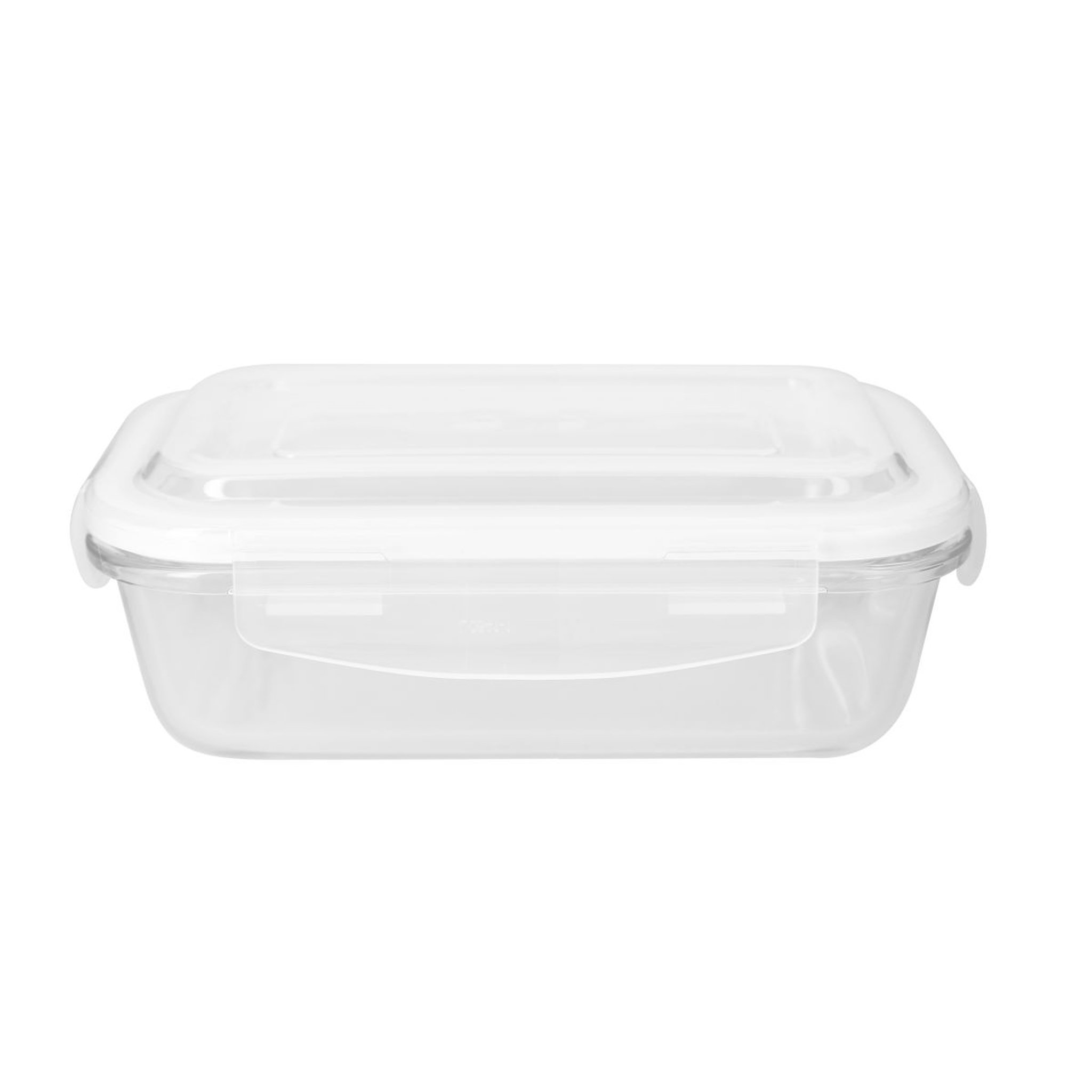 Voir la diapositive 1 : Boîte rectangle en verre borosilicate 2260 ml