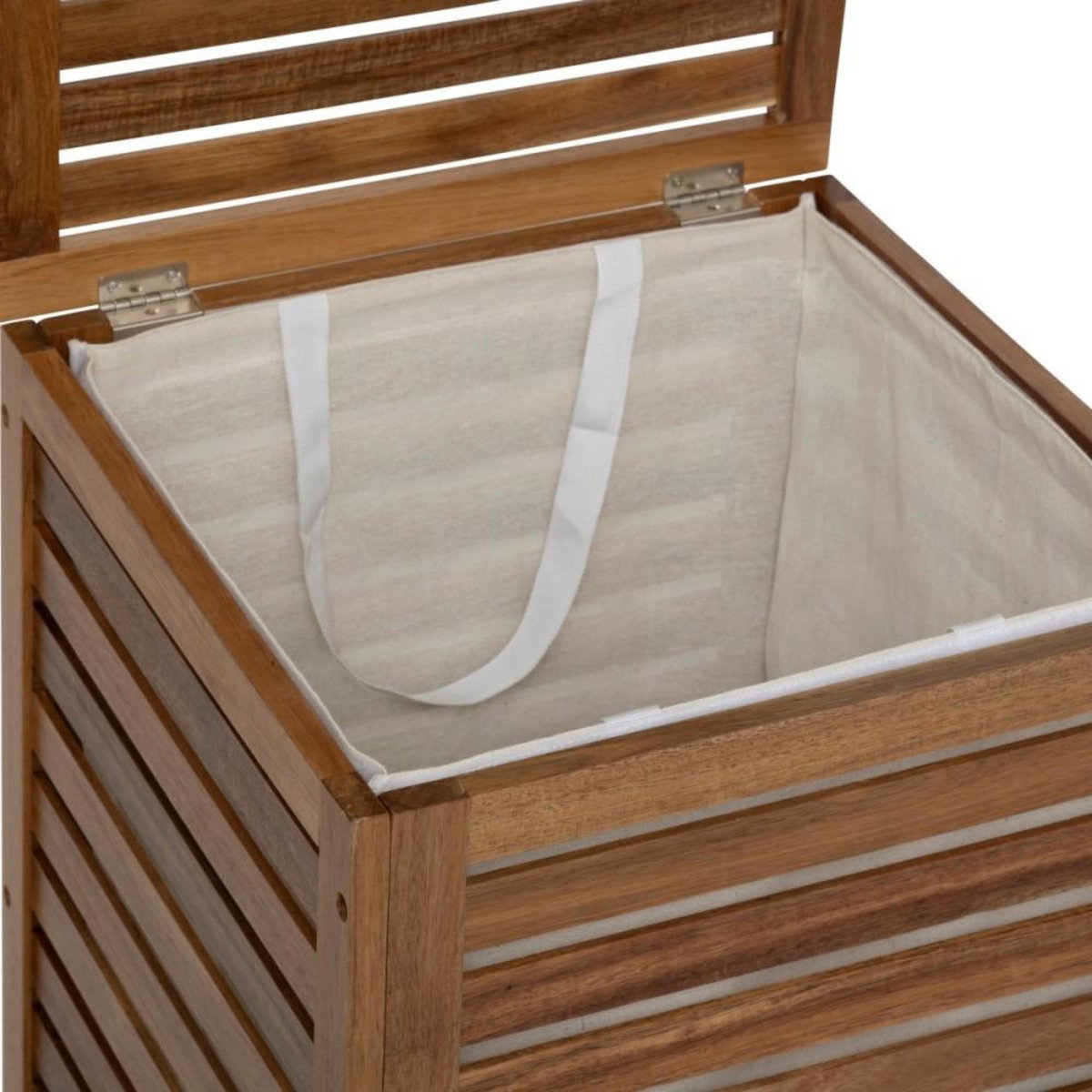 ATMOSPHERA Panier à linge 65L bois acacia