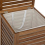Voir la diapositive 3 : ATMOSPHERA Panier à linge 65L bois acacia
