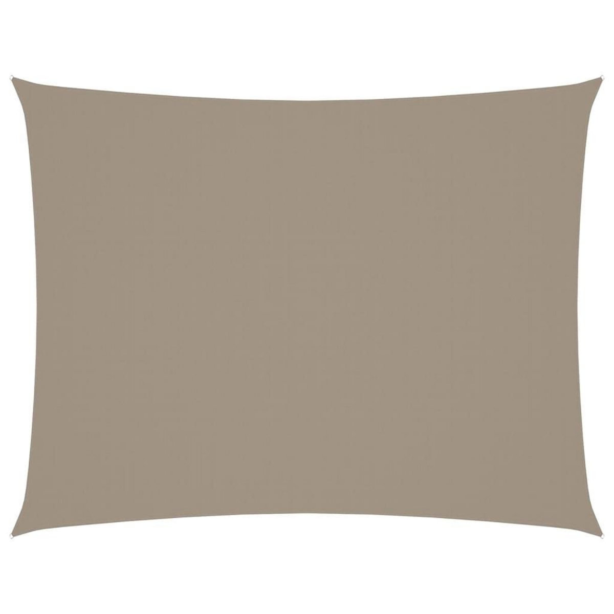 VIDAXL Voile de parasol tissu oxford rectangulaire 6x7 m taupe