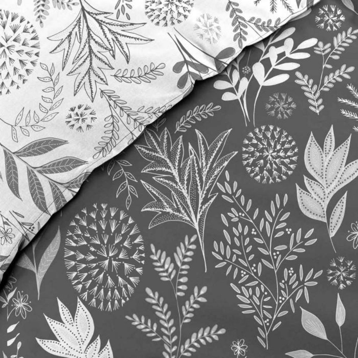 Paris Prix Parure de Lit 3 Pièces  Suzanne  260x240cm Anthracite