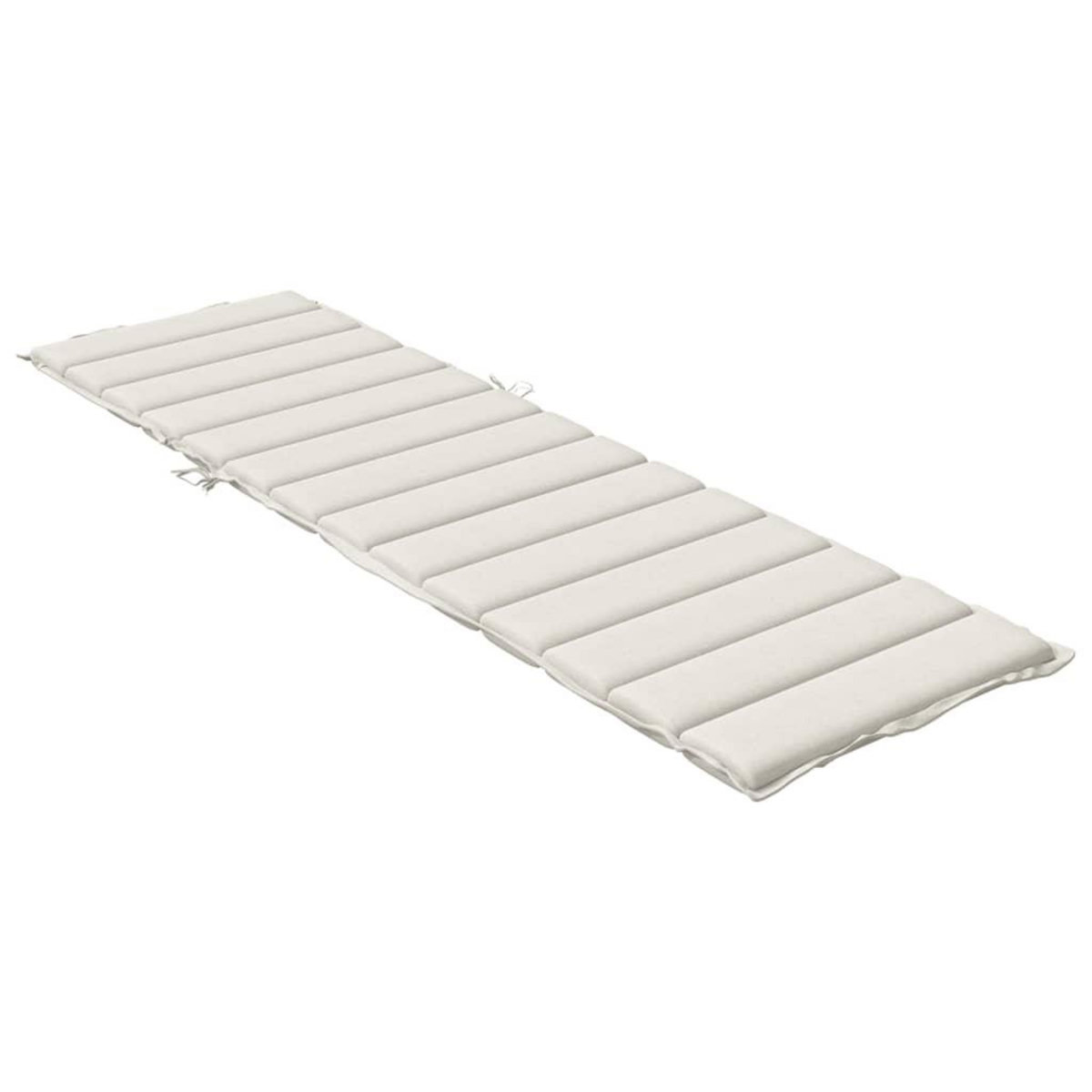 VIDAXL Coussin de chaise longue creme melange 200x50x4 cm tissu
