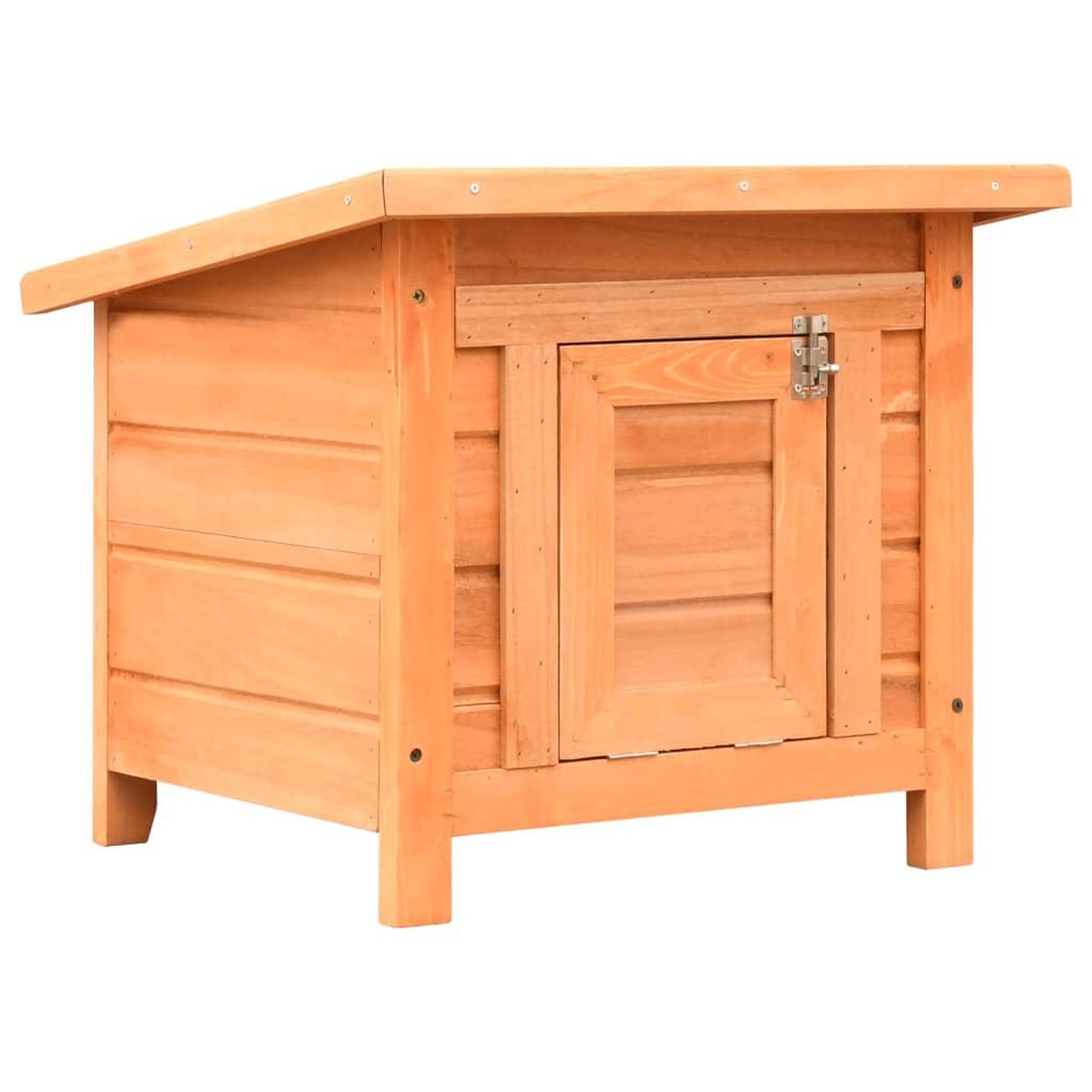 Voir la diapositive 5 : VIDAXL Maison de chat pin massif et sapin 50 x 46 x 43,5 cm