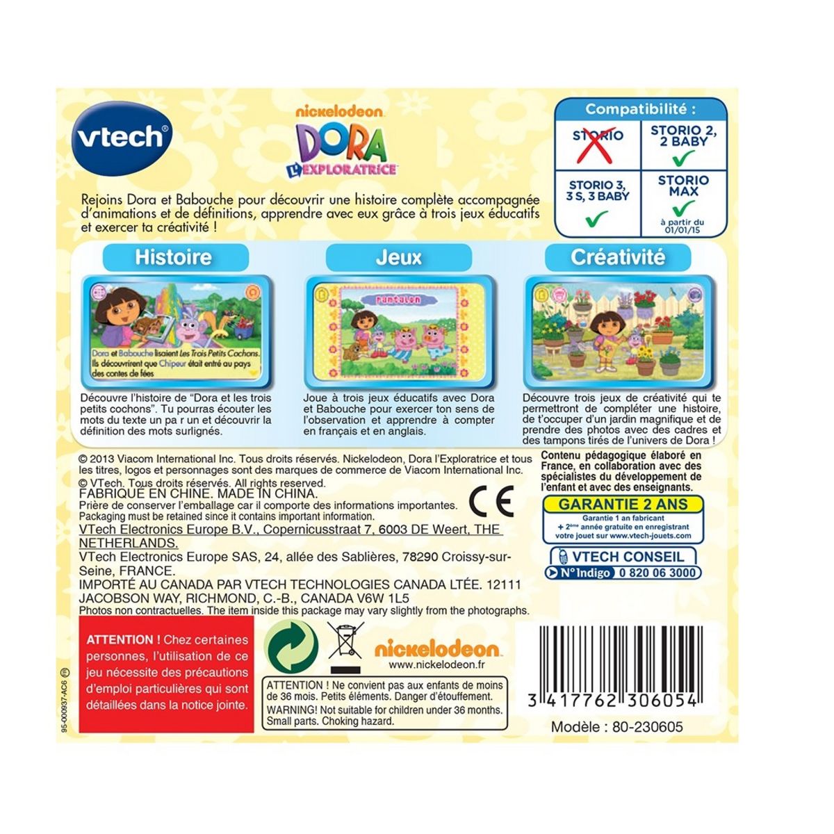 VTECH Jeu Storio Dora