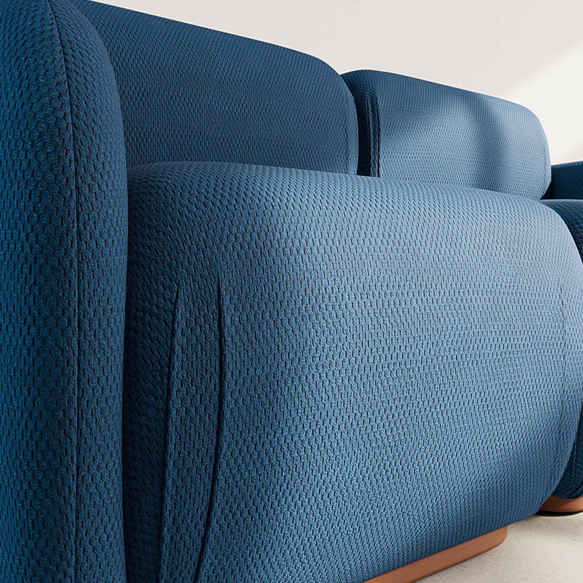 LISA DESIGN Penelope - canapé droit modulable 2 places en velours texturé
