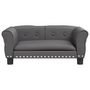 Voir la diapositive 3 : VIDAXL Lit pour chien gris 70x45x30 cm similicuir