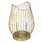 Voir la diapositive 1 : ATMOSPHERA Photophore Design en Métal  Filaire  23cm Or