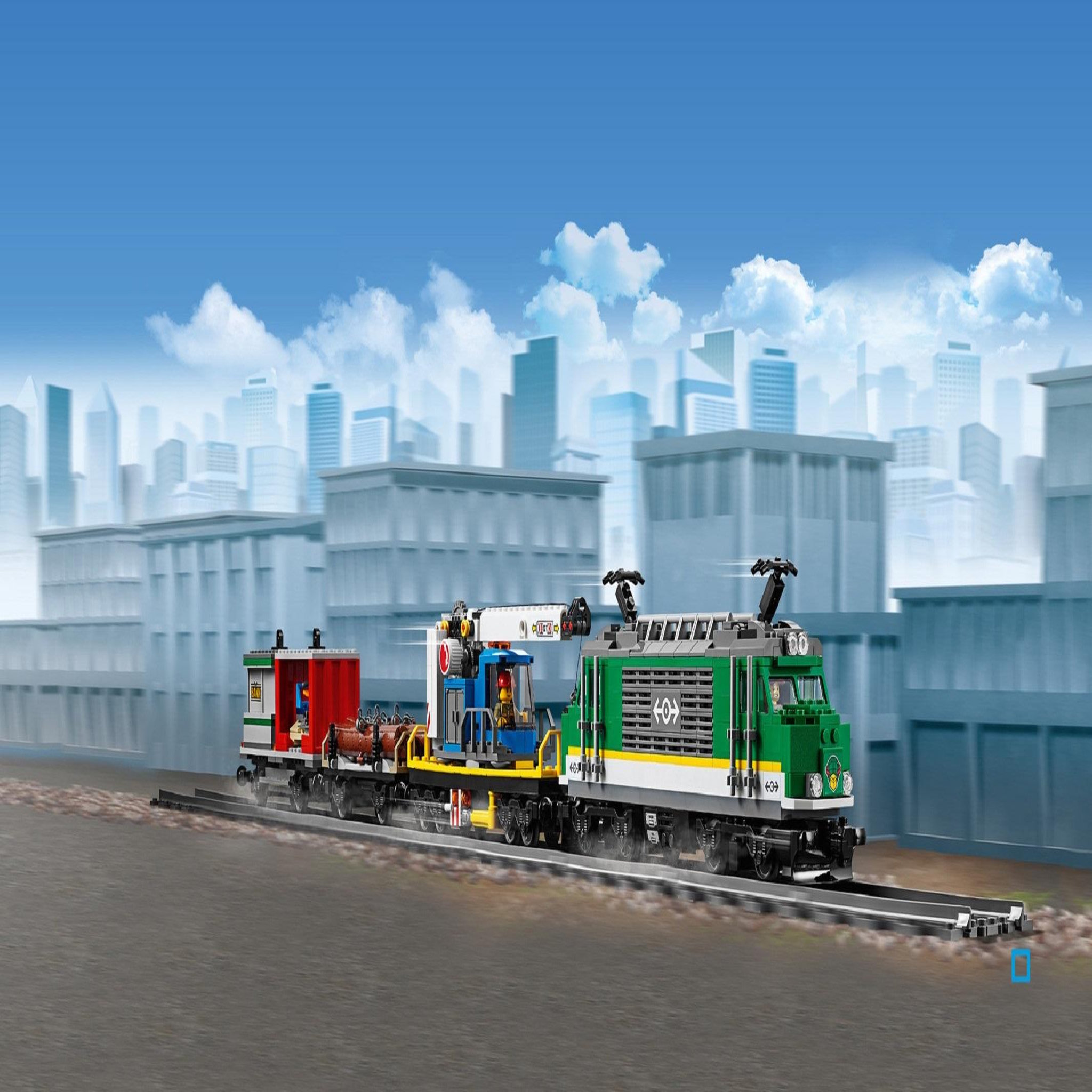 Voir la diapositive 5 : LEGO City 60198 - Le train de marchandises télécommandé