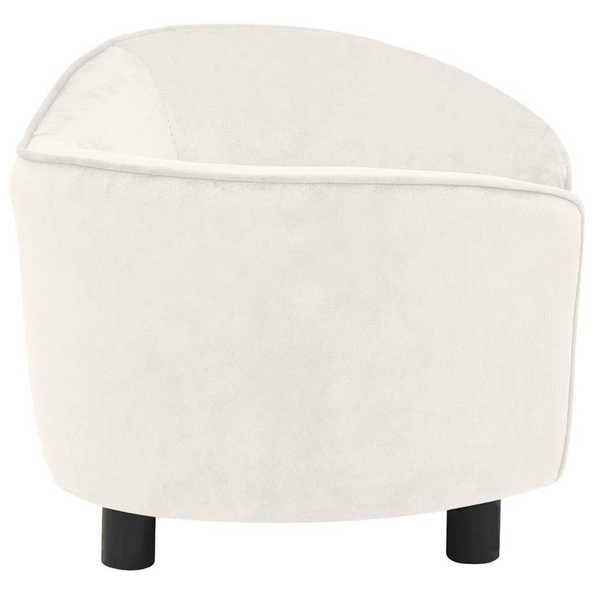VIDAXL Canape pour chien Creme 69x49x40 cm Peluche