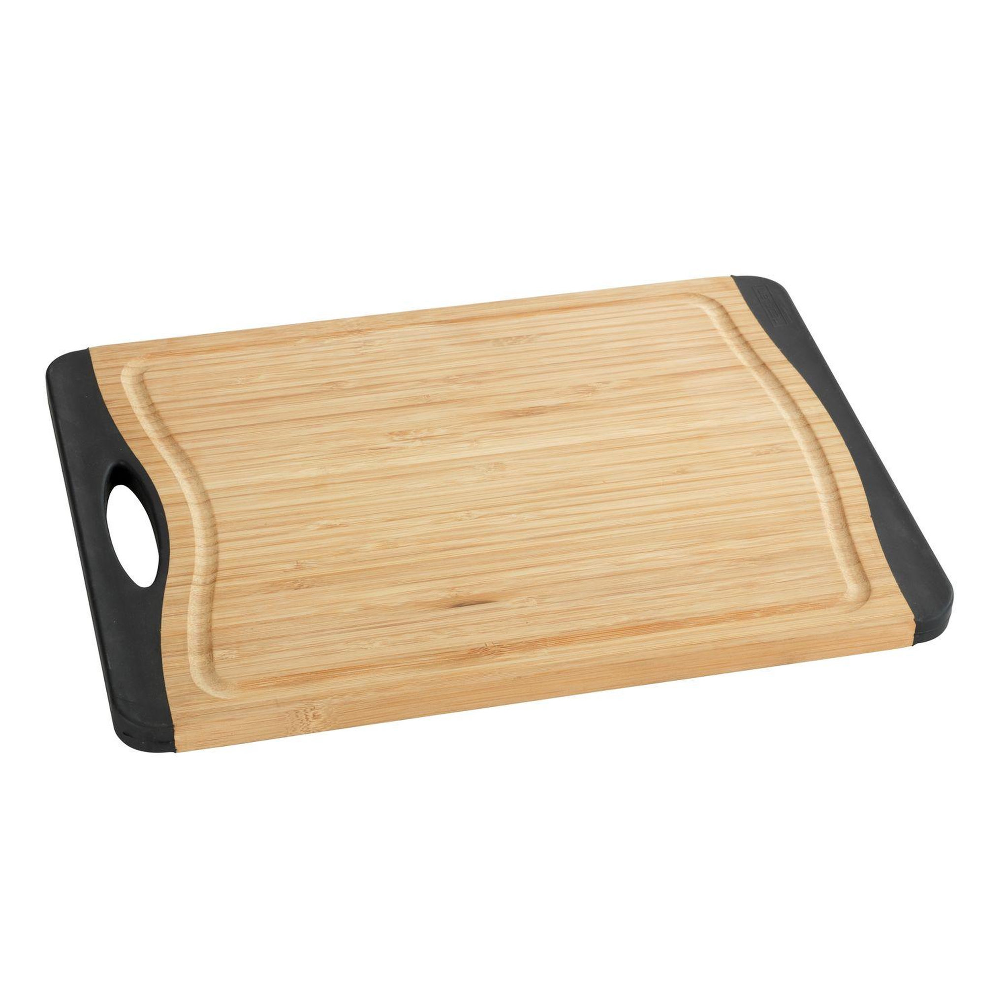 Voir la diapositive 1 : Wenko Planche à découper antidérapante Bambou - L. 33 x l. 23 cm - Noir