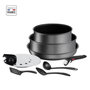 Voir la diapositive 1 : TEFAL INGENIO L7619002 Batterie cuisine 8 pieces, Tous feux dont induction, Casserole, Poeles, Fabriqué en France