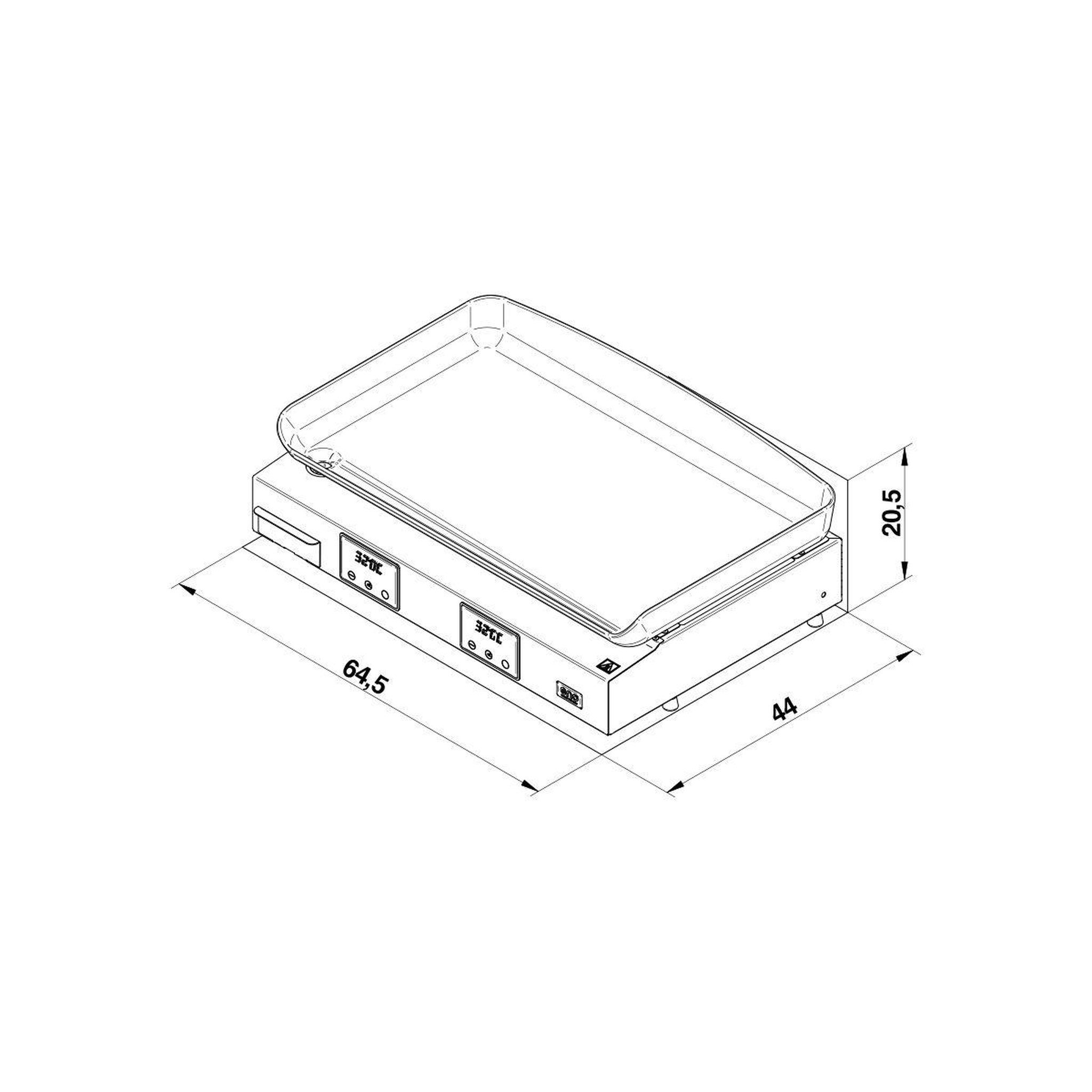 Voir la diapositive 5 : Eno Plancha électrique INITIAL 65  électrique-Inox