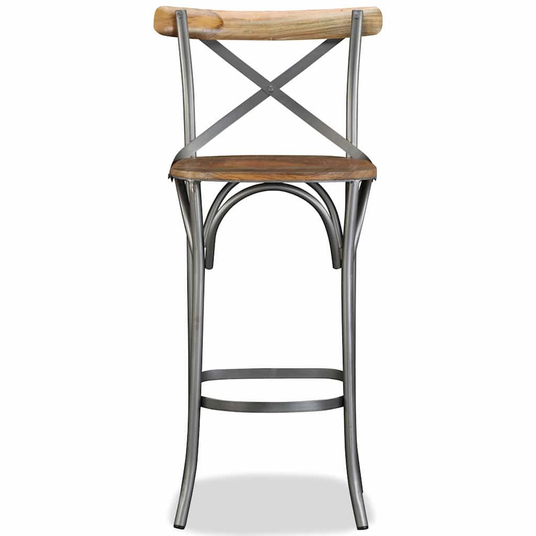 Voir la diapositive 2 : VIDAXL Tabouret de bar bois de manguier massif