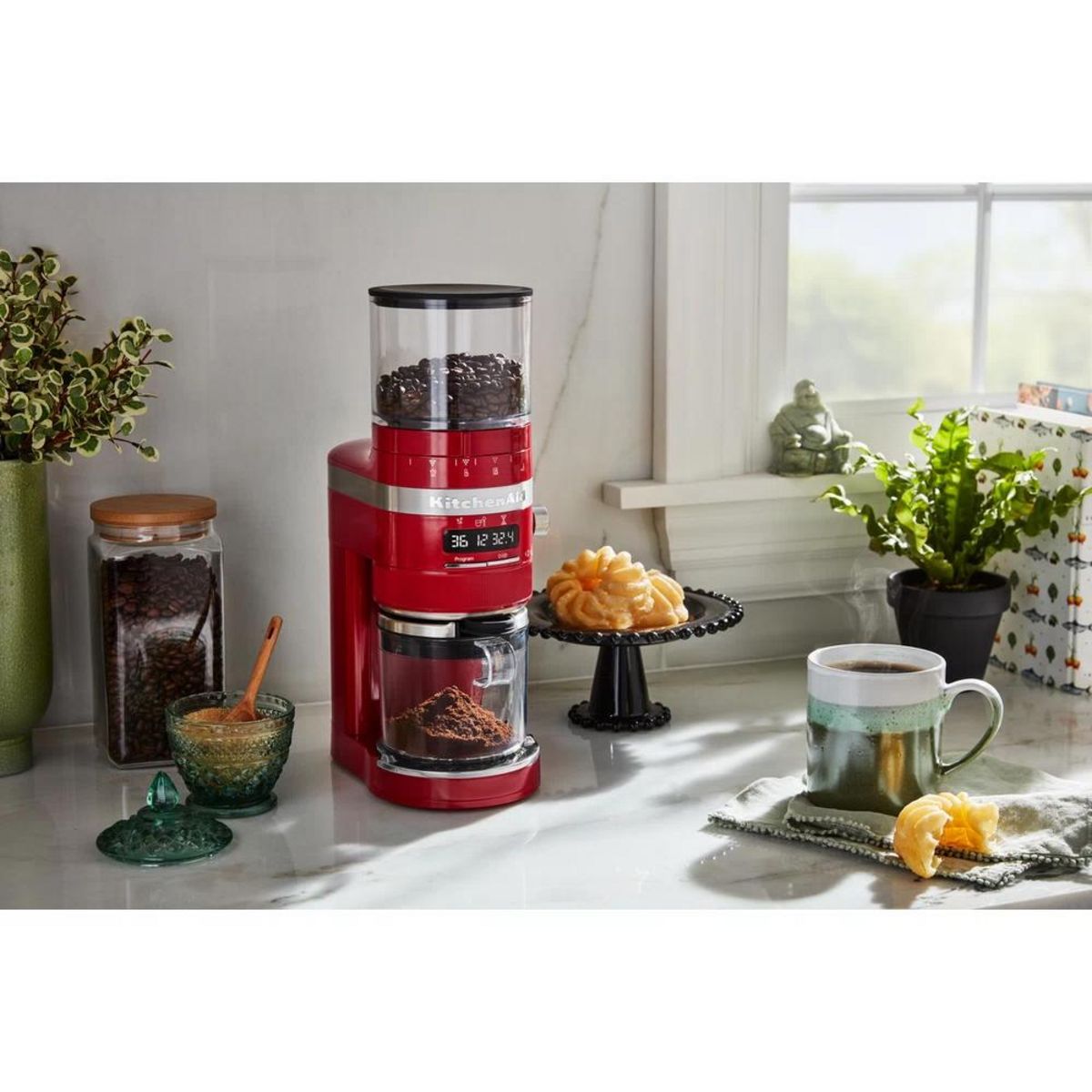 KitchenAid Moulin à café 340g 240w rouge empire - 5KCG8433EER