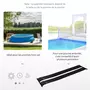 OUTSUNNY Réchauffeur solaire d'eau pour piscine hors sol - lot de 2 tapis solaires chauffants piscine - chauffeur écologique piscine - PE noir