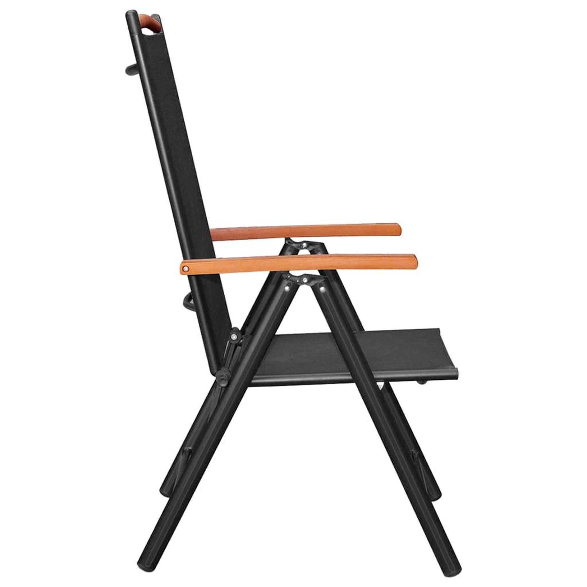 Voir la diapositive 4 : VIDAXL Ensemble a manger de jardin 9 pcs aluminium noir