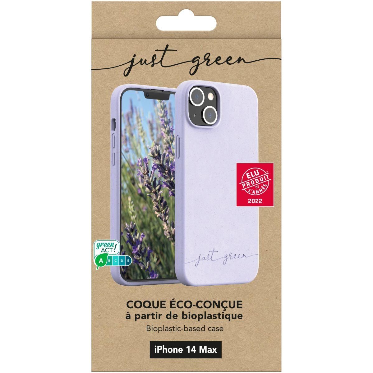 JUST GREEN Coque iPhone 14 Plus Bio Lavande