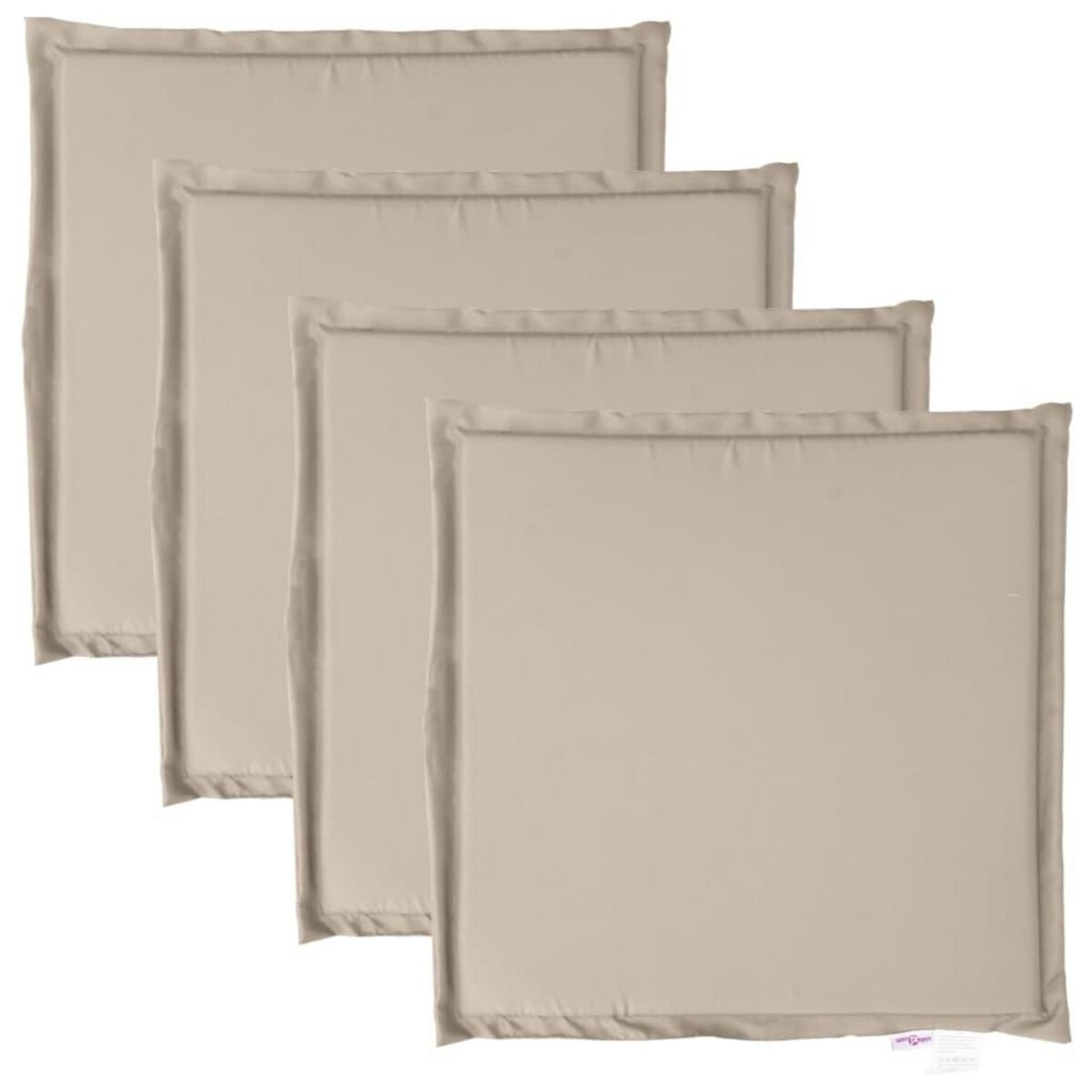 VIDAXL Coussins de siege de jardin lot de 4 taupe 45x45x2 cm carre