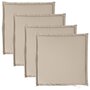Voir la diapositive 2 : VIDAXL Coussins de siege de jardin lot de 4 taupe 45x45x2 cm carre