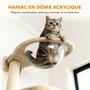 Voir la diapositive 4 : PAWHUT Arbre à chat design mural - parcours mural en bois pour chat 6 pièces variées - crème gris