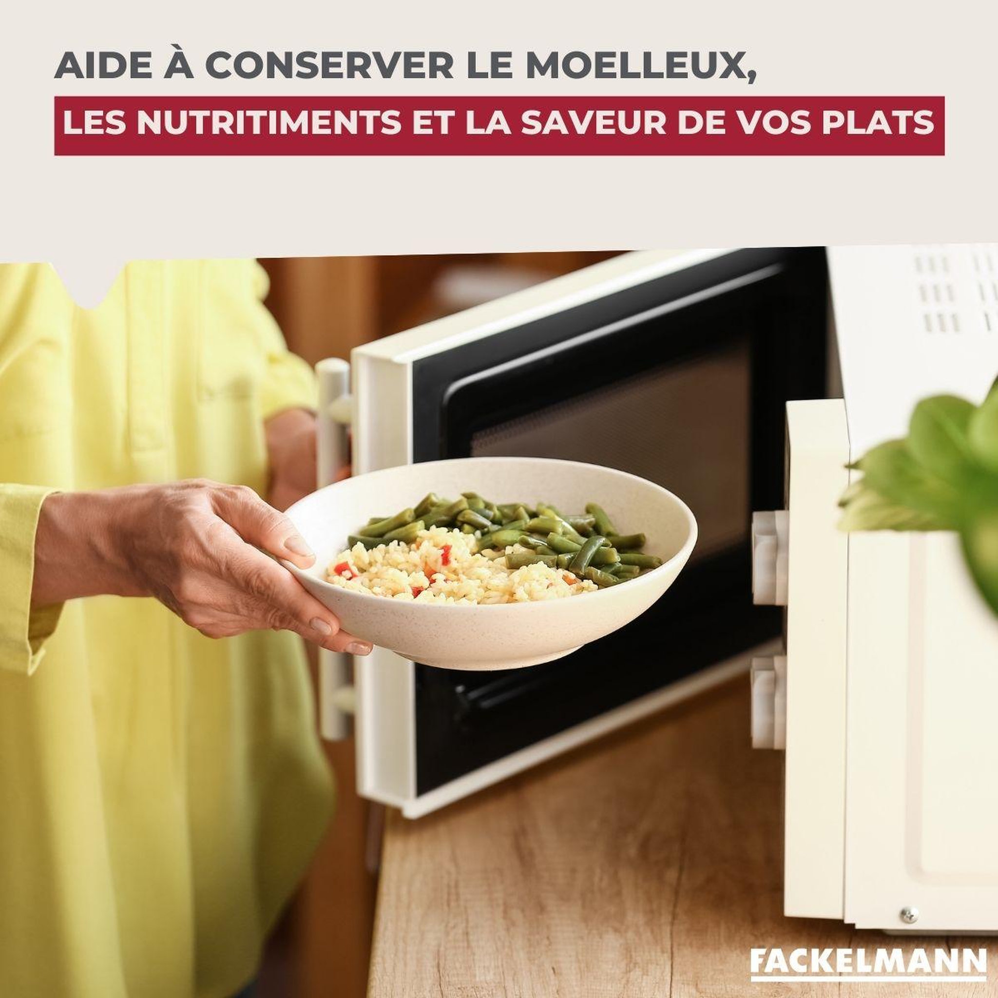 Voir la diapositive 4 : Fackelmann Couvercle pour micro-ondes fackelmann
