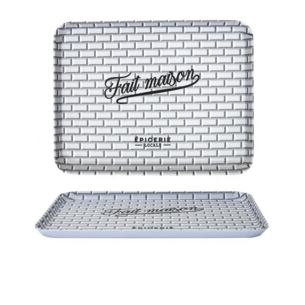 Paris Prix Plateau de Service  Brooklyn  26cm Noir & Blanc